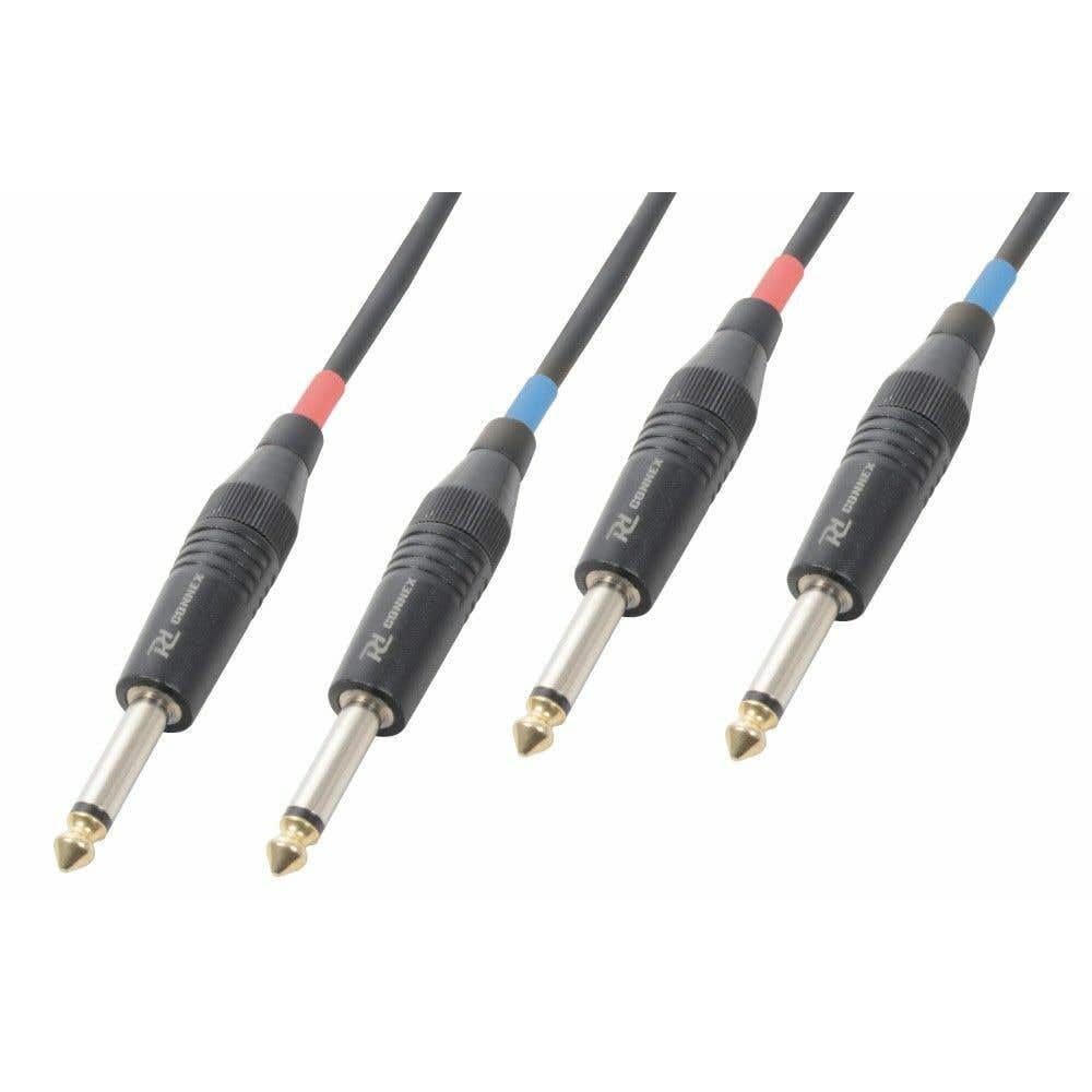 PD Connex Kabel 2x 6,3 Mono - 2x 6,3 mono 5,0 m