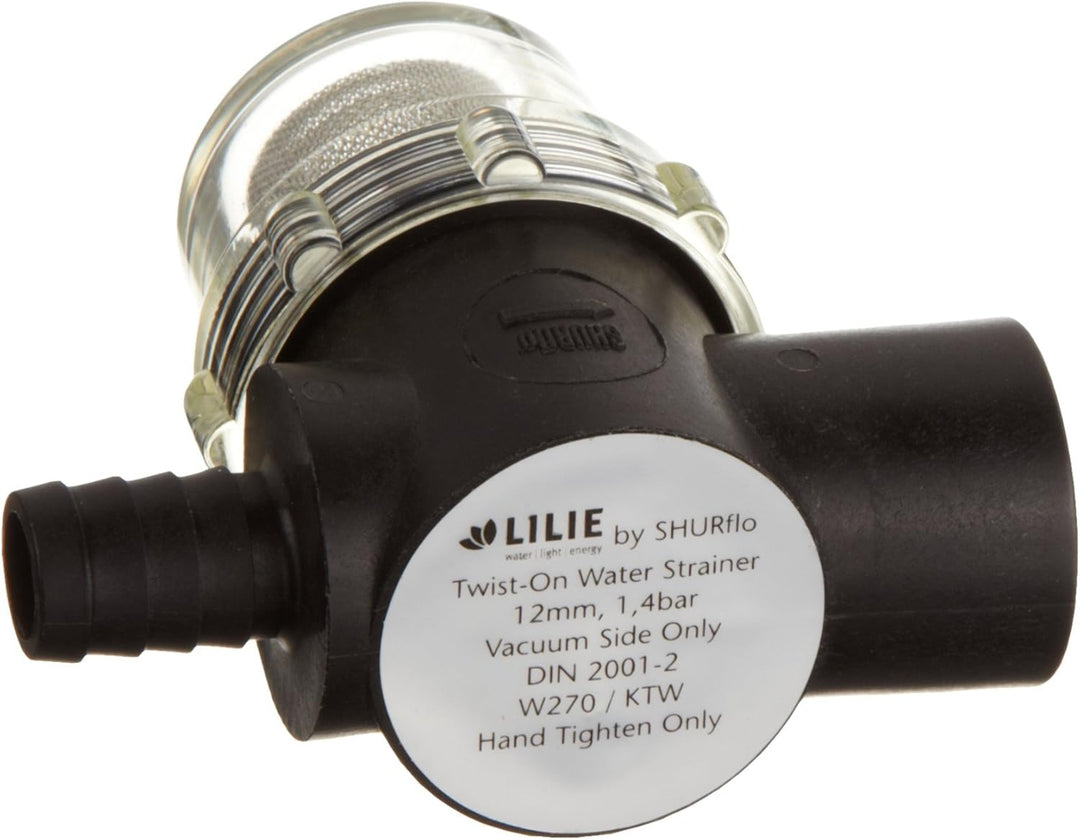 Shurflo Trail King 10 Wasserpumpe, Silber, 12V, 30 PSI & Steckfilter Bundle mit Steckfilter, Bundle