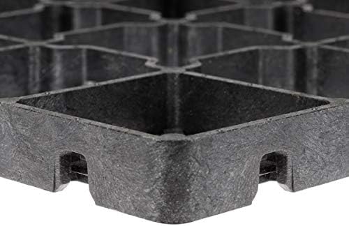 6m² Paddockplatten Reitplatzbau Rasengitter 41,5 x 41,5 x 2,5cm Schwarz Kunststoff modern