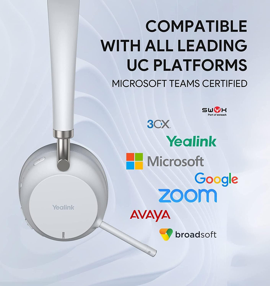 Yealink Bluetooth Headset BH72 Lite Teams Light Gray USB-A MS Teams, MS Teams