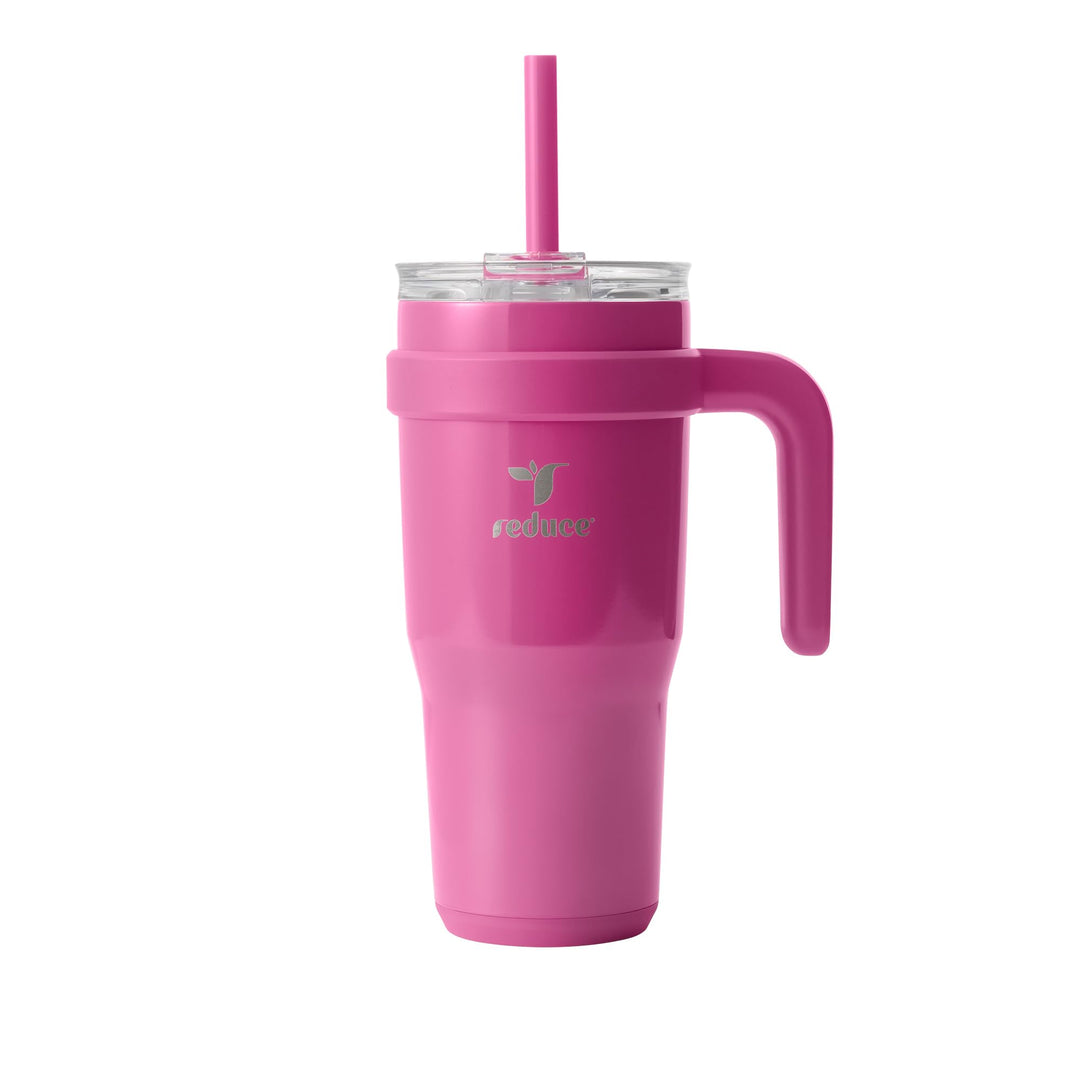 Reduce OG Sangria Becher mit Griff, vakuumisolierter Edelstahl-Reisebecher mit Trinkdeckel und Stroh