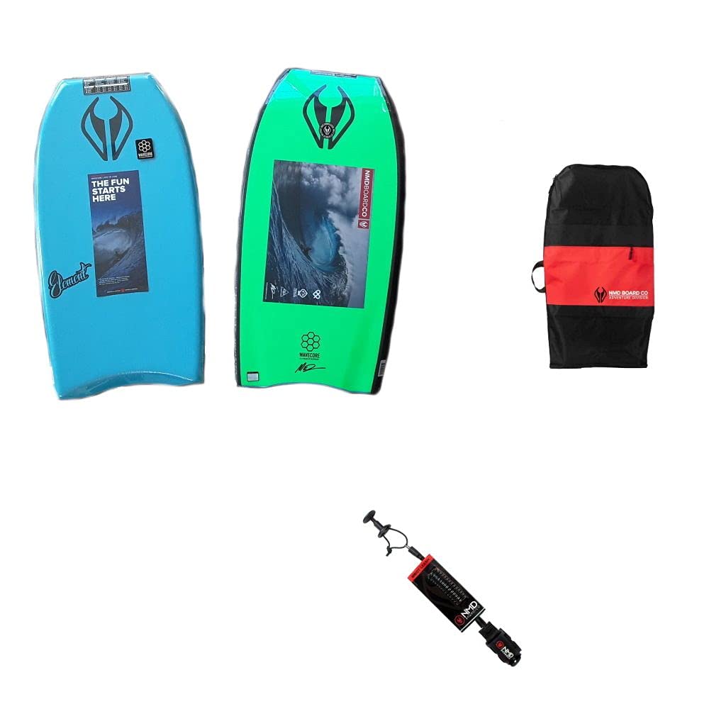 NMD Element PE Bodyboard mit Leash und Tasche Aqua-Grün 36" / 91 cm, Aqua-Grün 36" / 91 cm