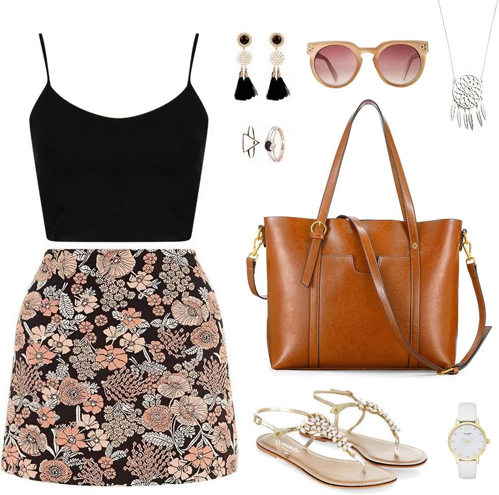 Kattee Leder-Satchel-Geldbörsen und Handtaschen für Damen, Top-Griff-Schulter-Geldbörsen-Tote-Hobo-T