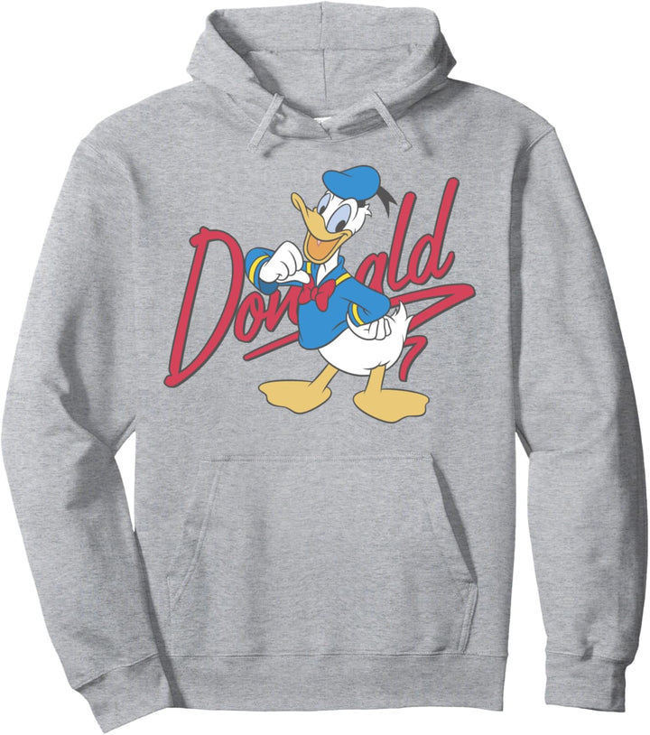 Disney Mickey And Friends Donald Duck Signature Portrait Pullover Hoodie