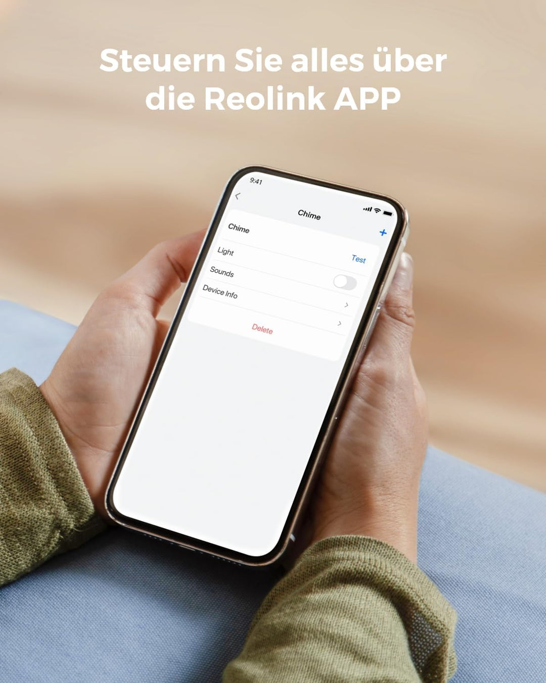 Reolink Chime Plus, NUR Kompatibel mit Video Doorbell WiFi/PoE mit Hardware V2 od. höherer Version,