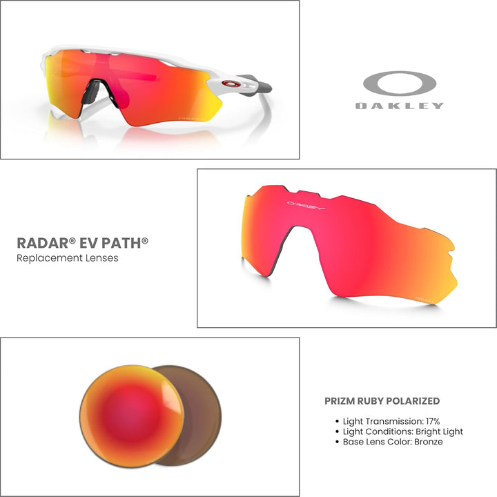 Oakley Original Radar EV Path OO9208 Ersatzgläser für Damen und Herren, inklusive Oakley Mikrofasert