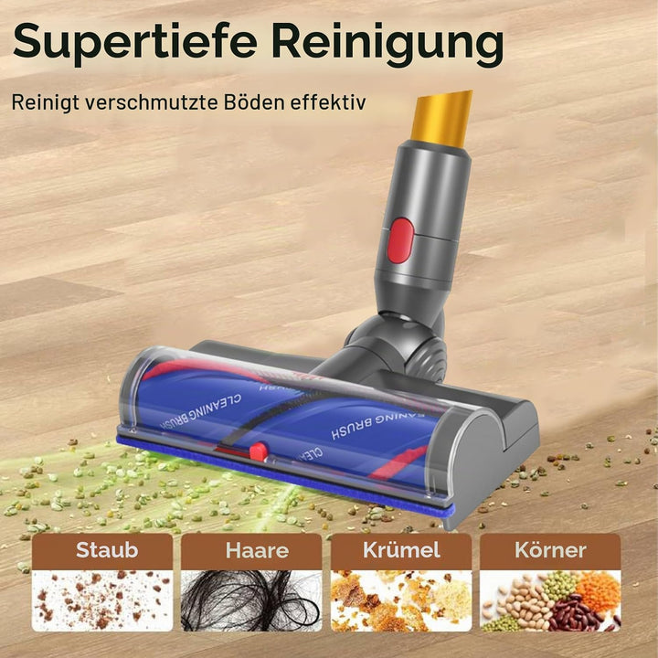 Bürste Kompatibel mit Dyson V7 V8 V10 V11 V15 Staubsauger, Ersatzteile Bürstenkopf mit LED-Leuchten,