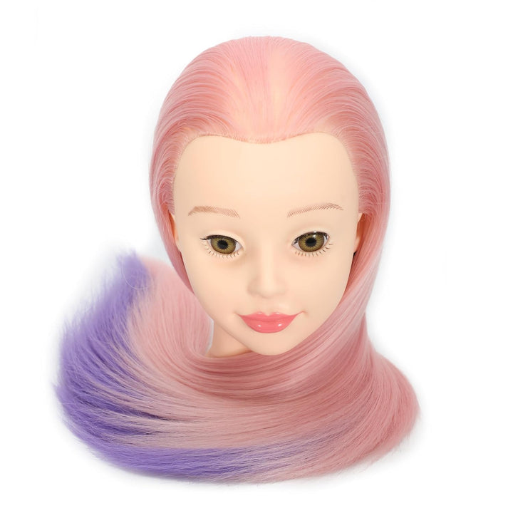 Mannequin-Kopf, 66 - 71 cm, Haarstyling, Training, Manikin, Kosmetologie, Puppenkopf, Kunstfaser, mi