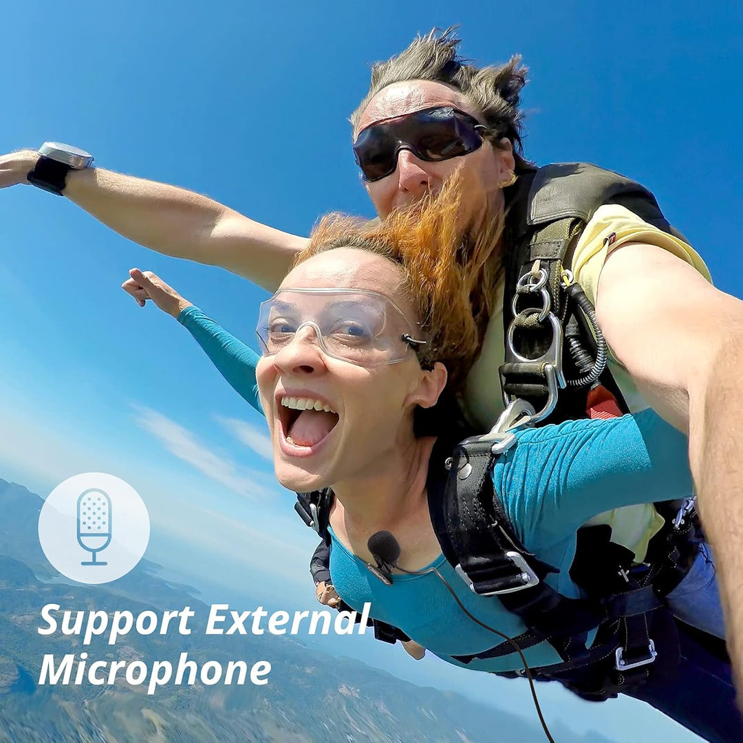 AKASO Brave 4 Pro Action Cam 4K30FPS 20MP mit 60cm Stativ Selfie Stick und Tasche 40M Unterwasserkam