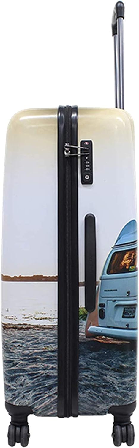 Bowatex Print Bulli T2 Camper Bus Reise Koffer Trolley 4 Rollen 67 cm medium