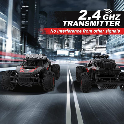 Ferngesteuertes Auto Offroad für Junge draussen mit 2-Akku 70 Minuten 1:16 Massstab RC Buggy 25KM/H