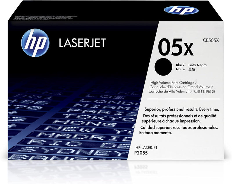 HP 05X Original Toner mit hoher Reichweite (geeignet für HP LaserJet HP LaserJet P2055x (CE460A