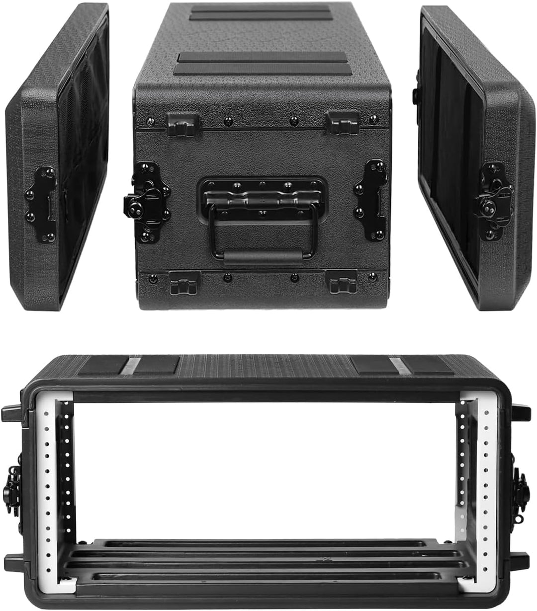 6u Cases Leichtes 11”Tiefe 19“-Rackmount-Fluggehäuse Auch Verstärker, Audio, Djs, Mixer, Die Die Sto