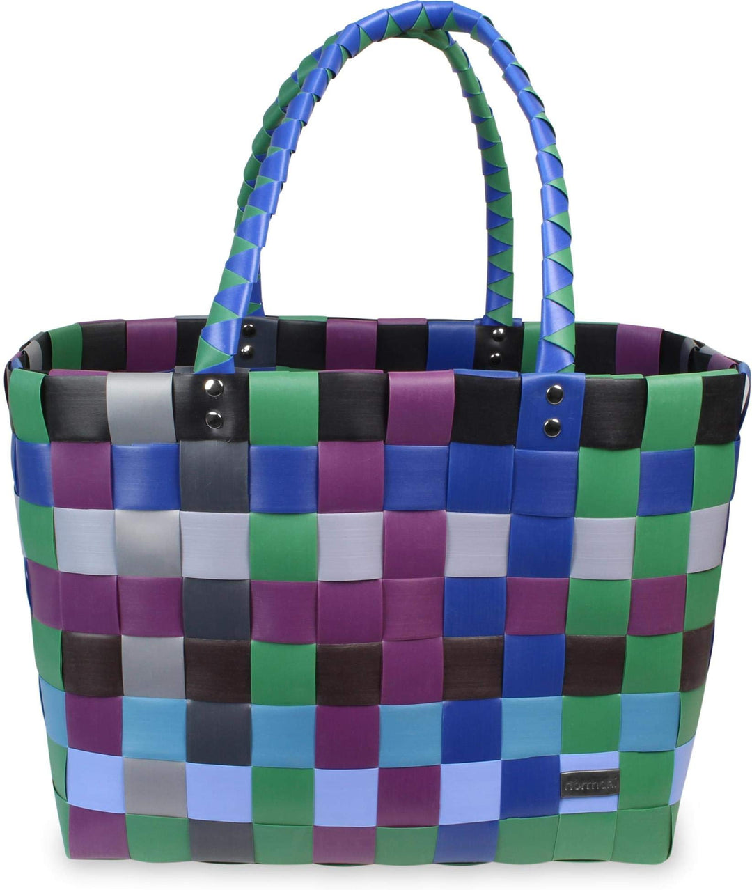 normani Einkaufstasche geflochten mit Henkeln - Tragetasche extra robust Farbe Classic/Tao Classic /