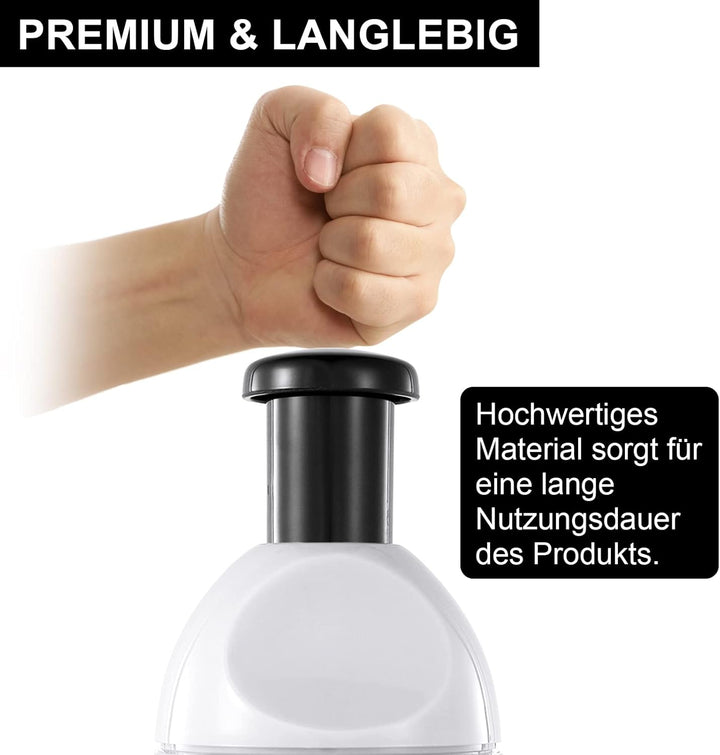 Manuelle Zerkleinerer, Knoblauch Zwiebelschneider Slap Chopper für Küche, Leicht Zu Reinigender Gemü