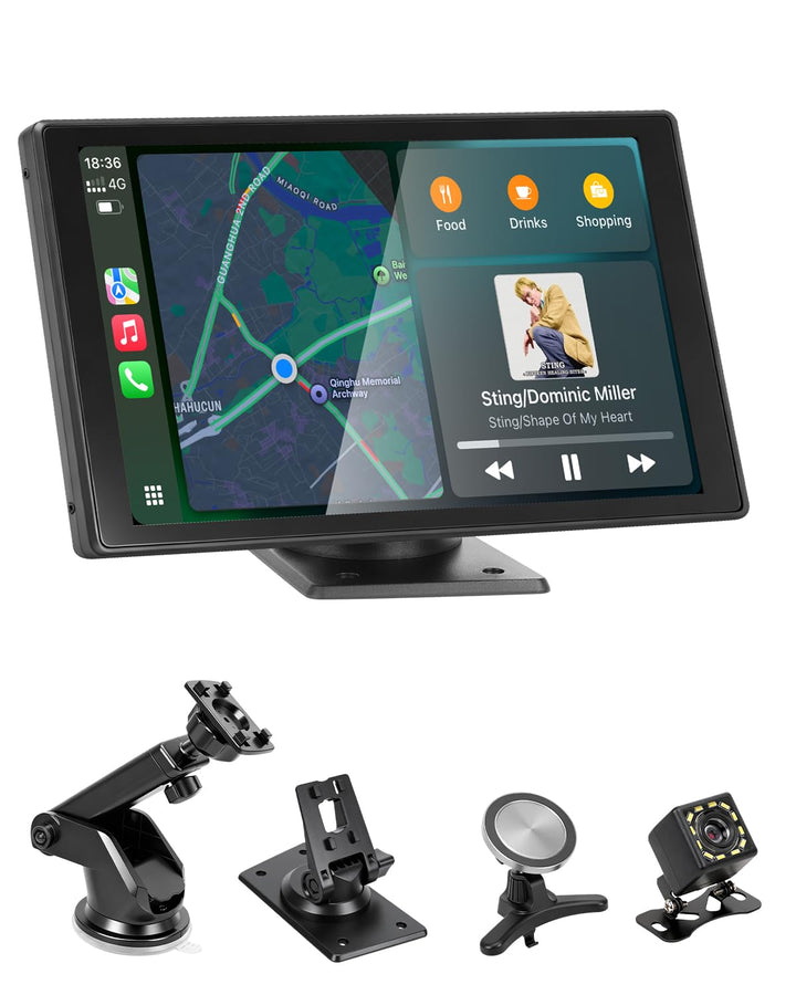 8 Zoll Android Auto Display Wireless für Apple Carplay Display Tragbares Carplay Bildschirm Auto mit