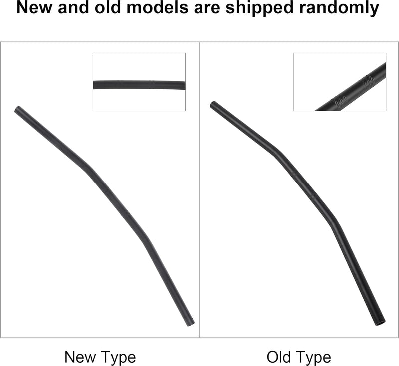 Taper Lenker Standard 7/8 Zoll 22MM Motorrad Retro Bend Lenker Lenker Schwarz Silber(Schwarz), Schwa