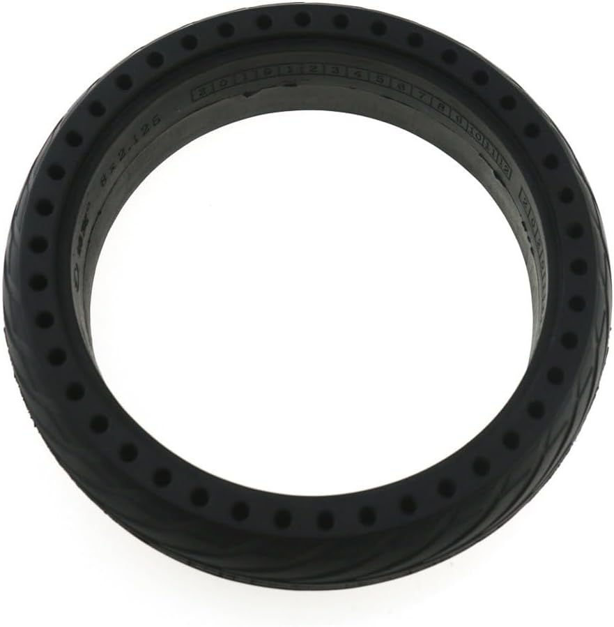 SPORTARC 20,3 cm Vollreifen 8x2,125 für Ninebot Segway ES1/ES2/ES3/ES4 Elektroroller in Schwarz aus