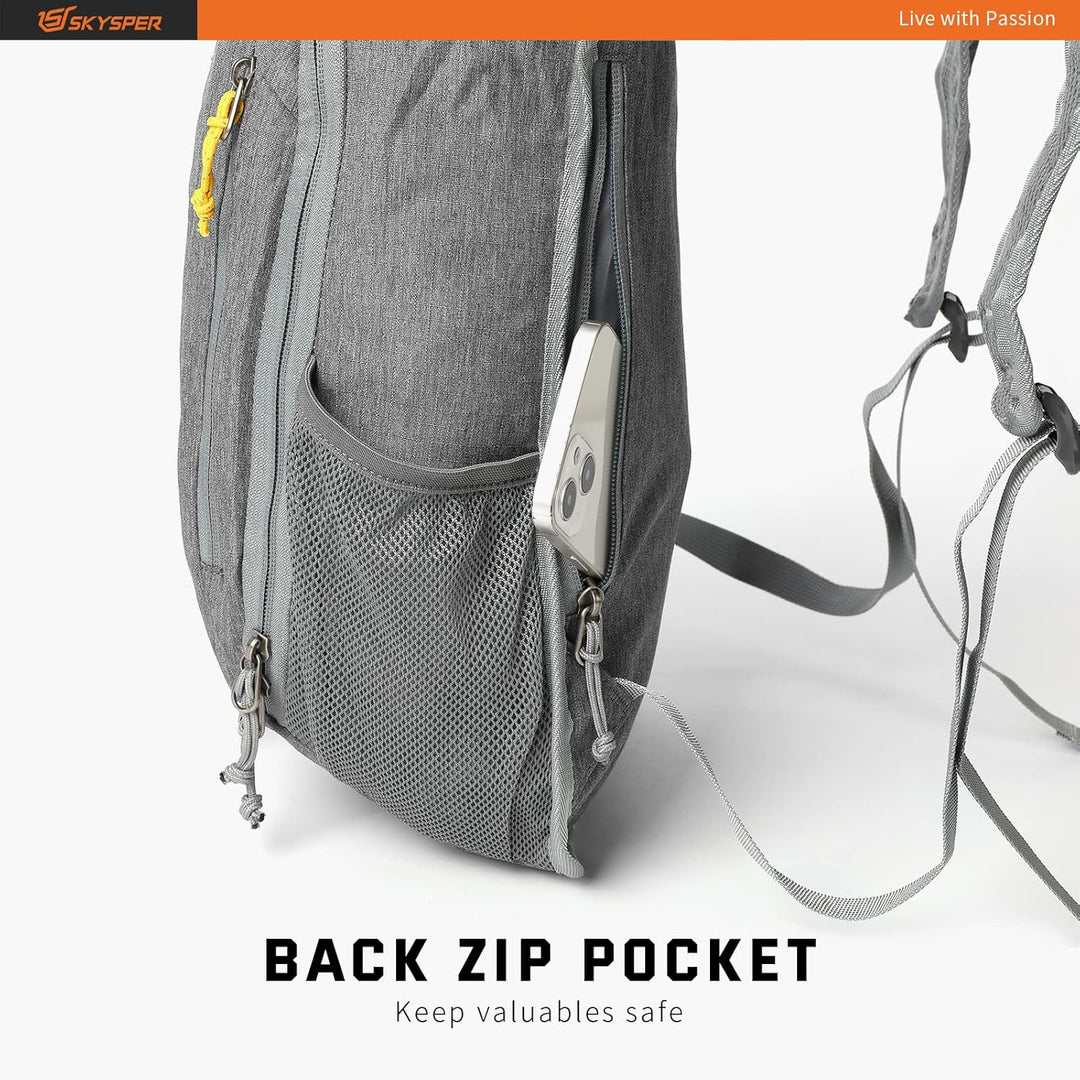SKYSPER 10L/15L/20L Faltbarer Rucksack Ultraleicht Tagesrucksack Wasserfest Daypack Reiserucksack Wa