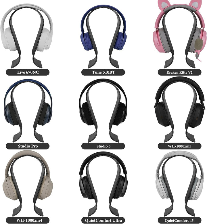 GEEKRIA Acryl Omega Kopfhörerständer für On-Ear, Over-Ear-Kopfhörer, Gaming-Headset-Ständer, Schreib