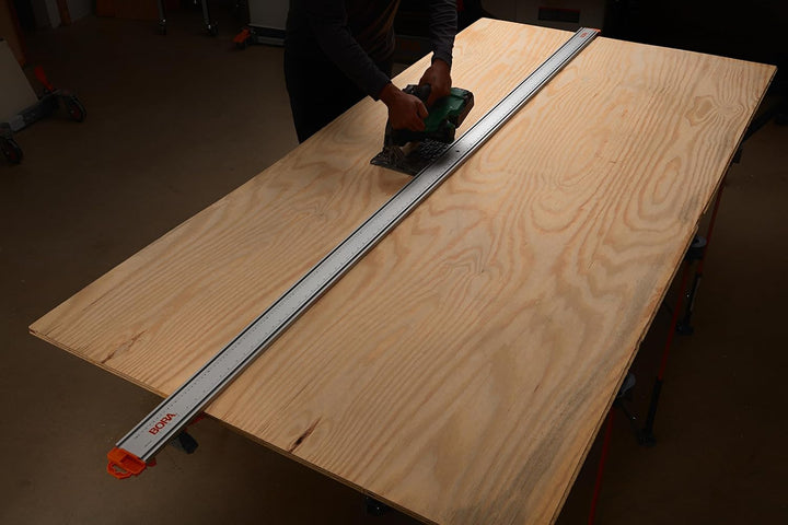 Bora NGX Schnellverbindungs-Klemmkante, gerade Schnittführung für Kreissägen, 243,8 cm Schnittlänge,