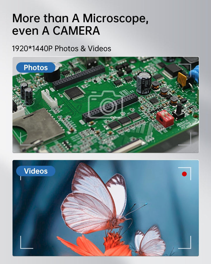 USB Mikroskop Handy, AOPICK 1080P HD Mikroskope für iPhone Android, 10 Bis 200X Mikroskop Digital mi