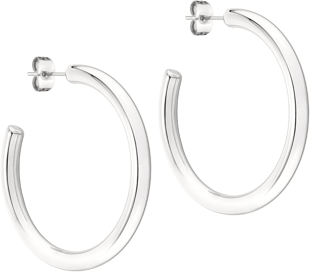 LIEBESKIND Creolen LJ-0902-E-40 IP Roségold Silber, Silber