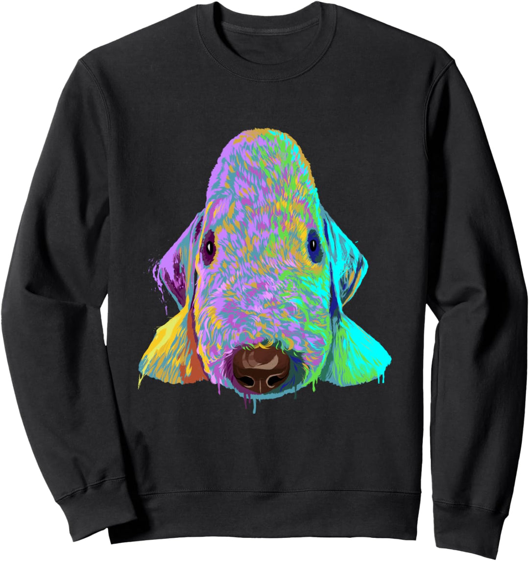 Splash Hund Bedlington Terrier Sweatshirt