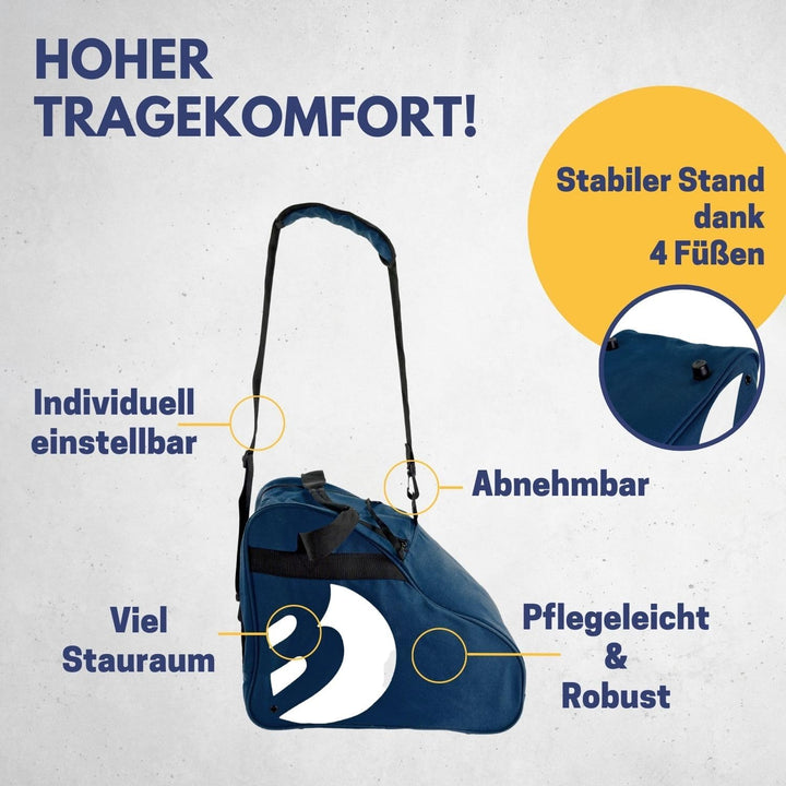 Best Sporting Tasche für Inlineskates und Schlittschuhe I Schlittschuhtasche mit verstellbarem Trage