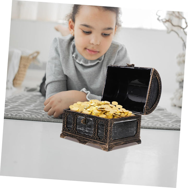 Toyvian Kleine Schatzkiste Vintage Aufbewahrungsbox Schmuckkiste Bonbonkiste Geschenkbox Tischdeko R