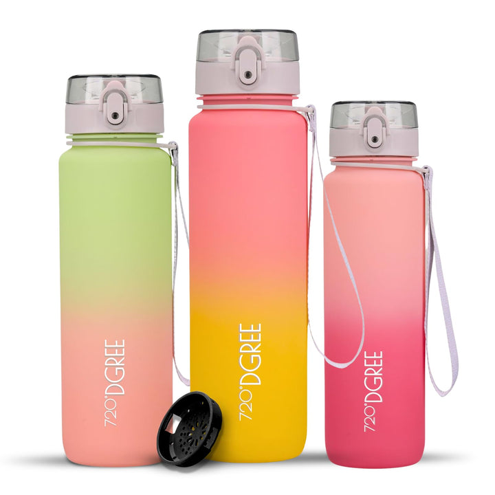 720°DGREE Trinkflasche “uberBottle“ +Sieb - 350ml, 500ml, 650ml, 1000ml, 1,5l, 2l - BPA-Frei - Wasse