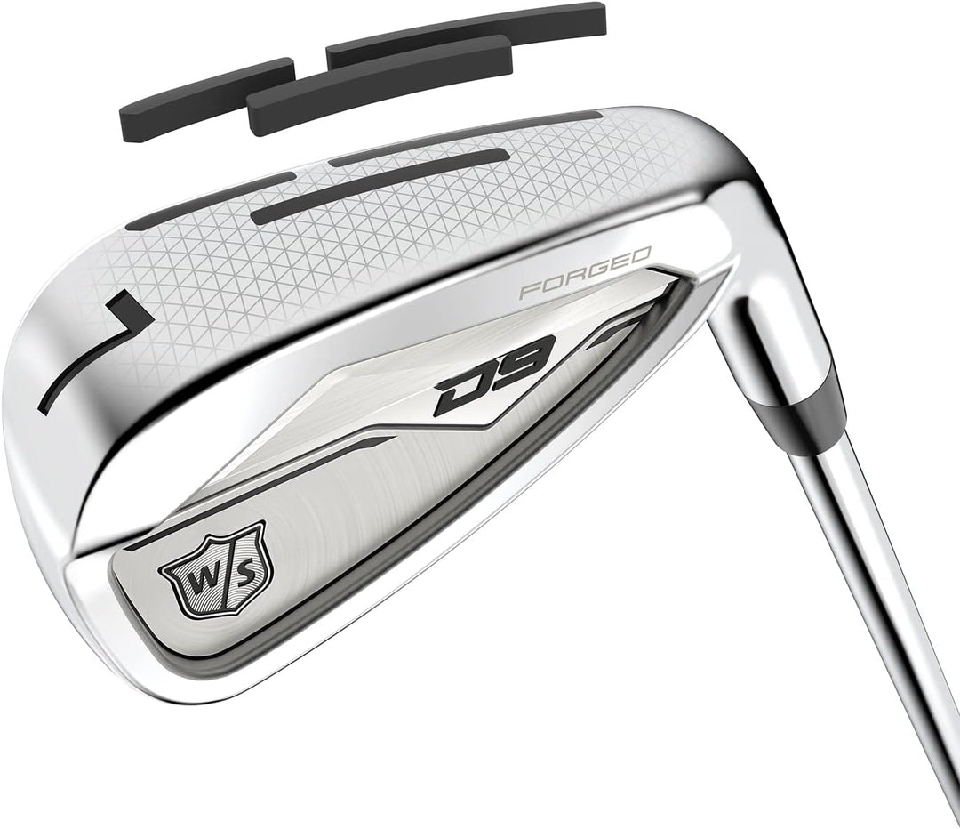 Wilson Golfschläger-Eisensatz, Golf-Eisen, Schwarz mit Goldakzenten, Regulär, Graphit, Edelstahl, Go