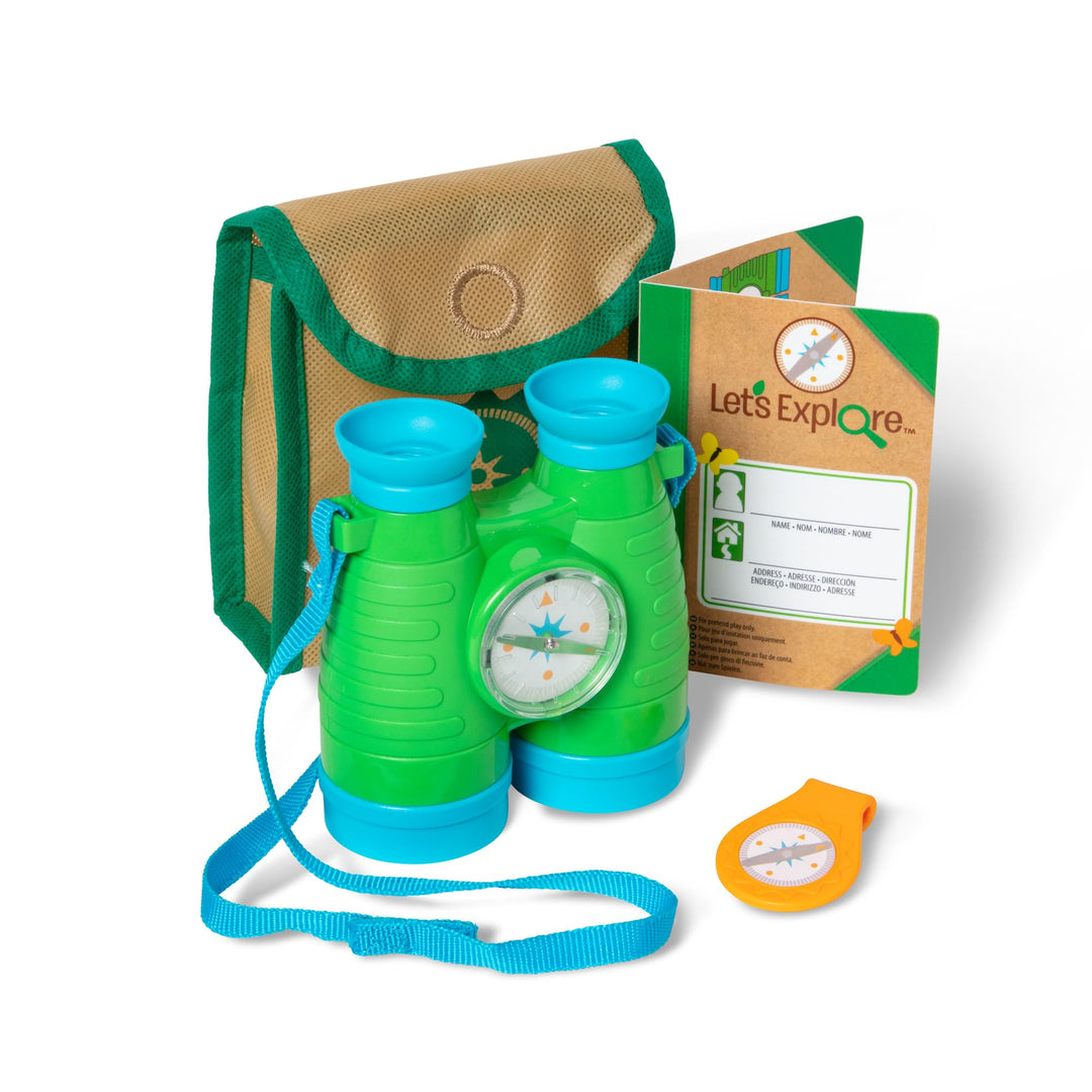 Melissa & Doug Let's Explore fernglas und kompass set toy , Mehrfarben , Rollenspielzeug , Abenteuer