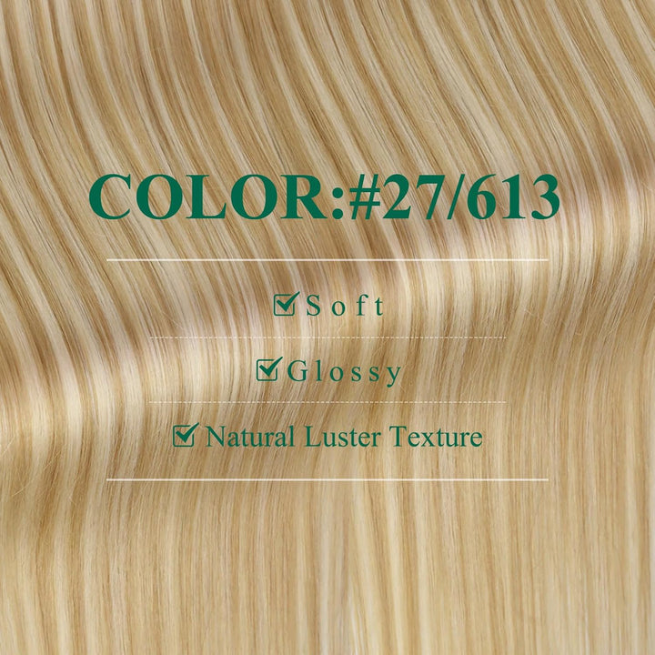 Easyouth Tape in Extensions Echthaar Ombre Extensions Tape in Echthaar 24 Zoll 50g Farbe Honigblond