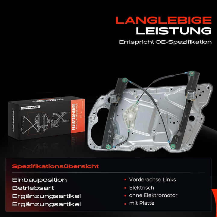 Frankberg Fensterheber Vorne Links Kompatibel mit P-a-s-s-a-t 3C2 P-a-s-s-a-t Variant 3C5 4/5-Türer