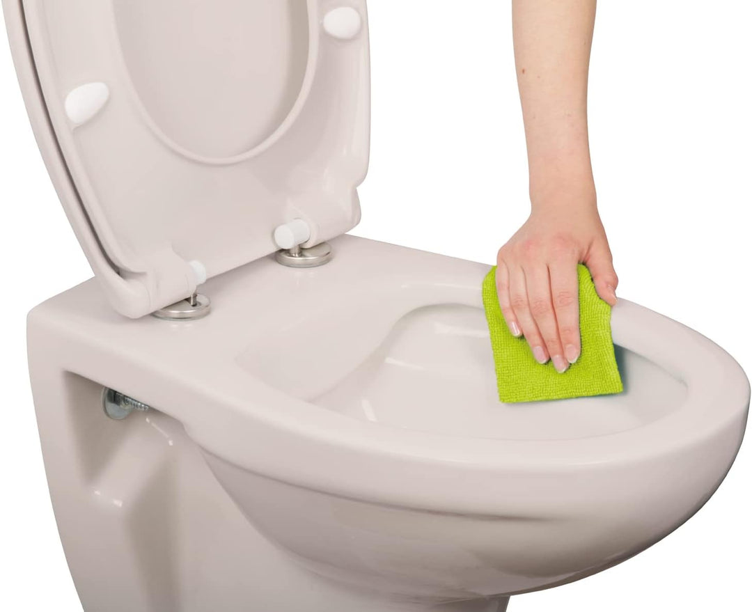 Calmwaters® Hänge WC spülrandlos in Pergamon, Wand-WC mit Abgang waagerecht, Tiefspül WC ohne Spülra