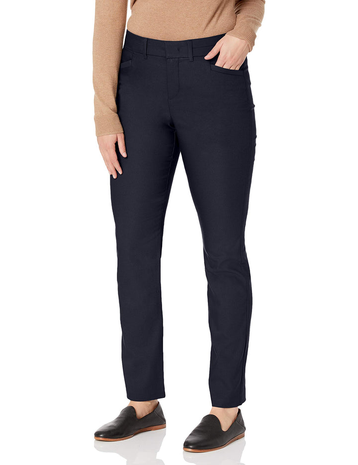 Gloria Vanderbilt Damen Haven Straight Trouser Hose 32 Kurz Midnight, 32 Kurz Midnight