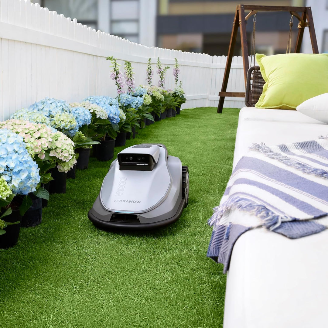 Terramow V1000 Mähroboter ohne Begrenzungskabel, ohne RTK, mit KI-Bilderkennung und Hinderniserkennu