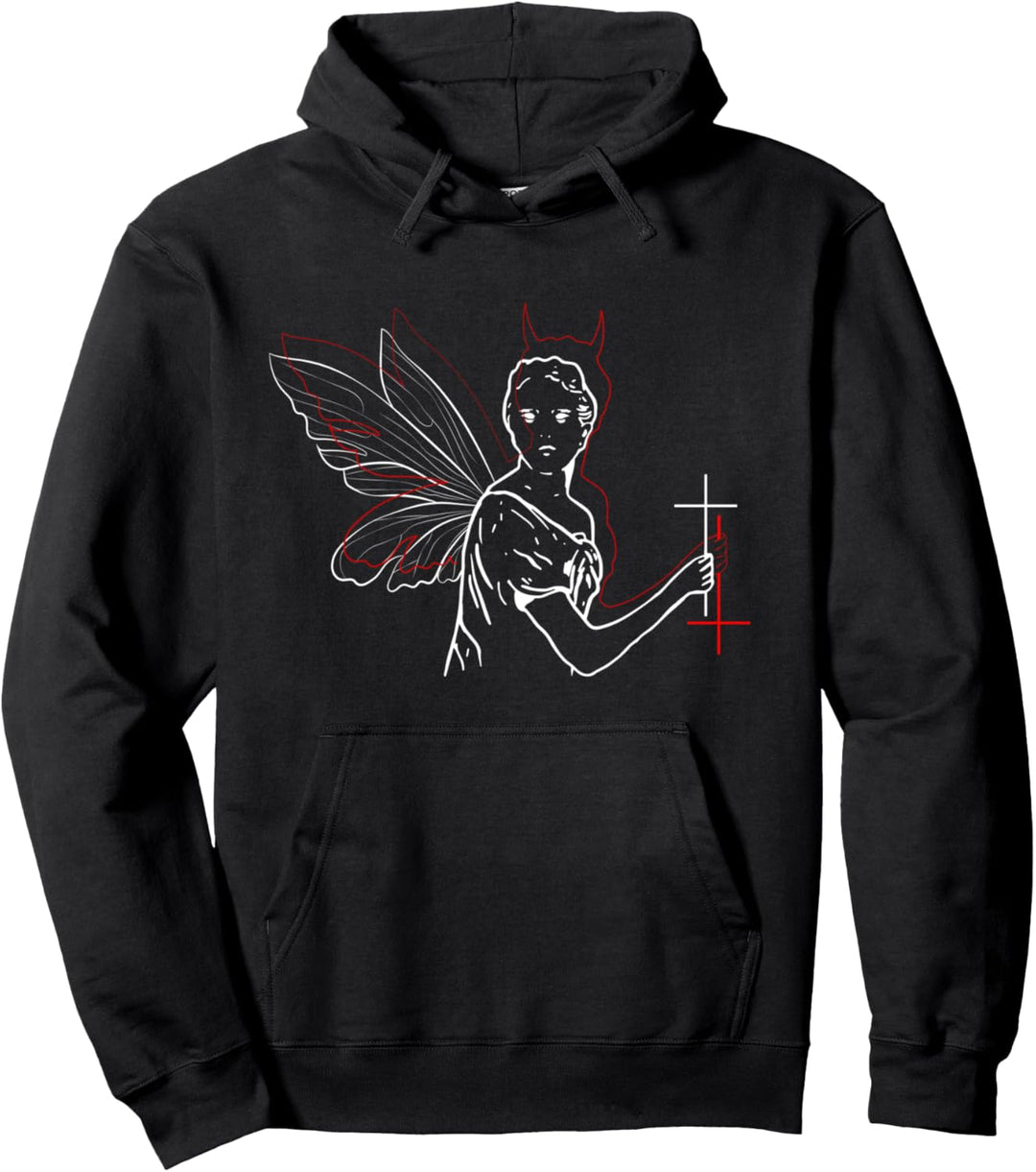 Michelangelo Fairycore Ästhetische Teufel Fee David Statue Pullover Hoodie