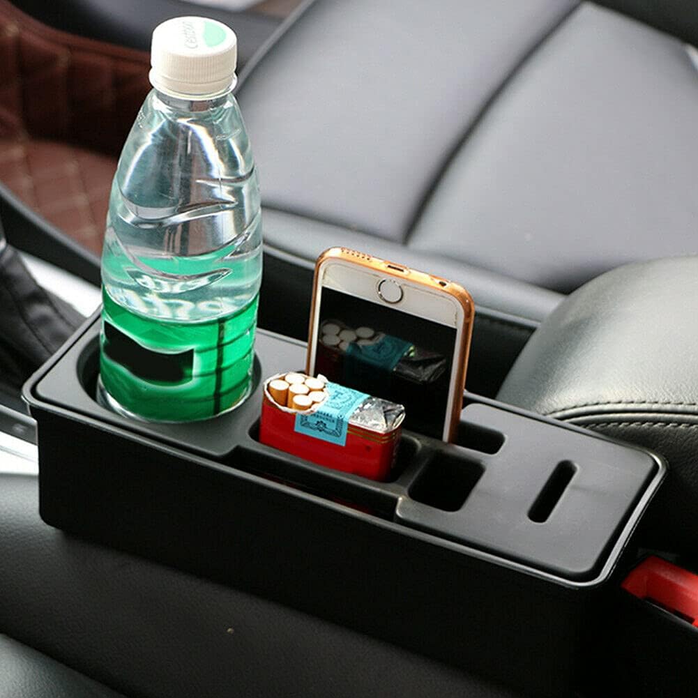 Multifunktionale Gap Catcher Autositz Aufbewahrungsbox, Baceyong Pocket Organizer Getränkehalter, Ga