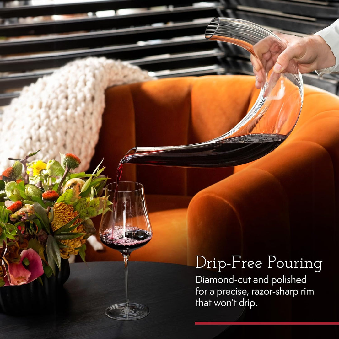 Gabriel Glas Decanter "Alpha" - Design Weindekanter aus hochwertigem Glas Farblos, Farblos