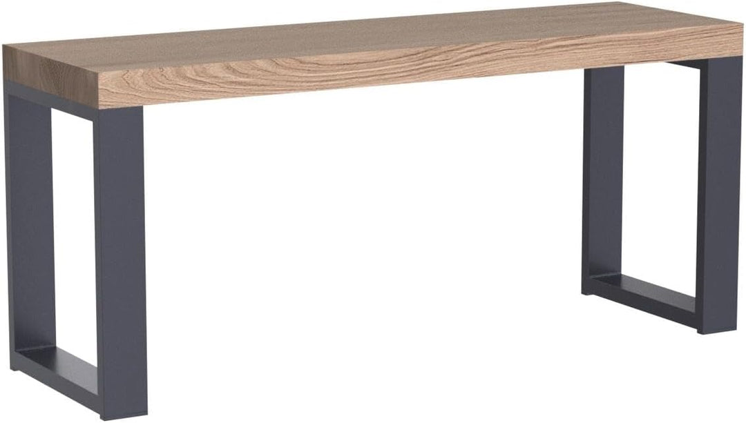LAMO Manufaktur Sitzbank Esszimmer Holzbank 30x60x47 cm, Möbelfüsse Simple Anthrazit/Roh, LSB-01-A-0