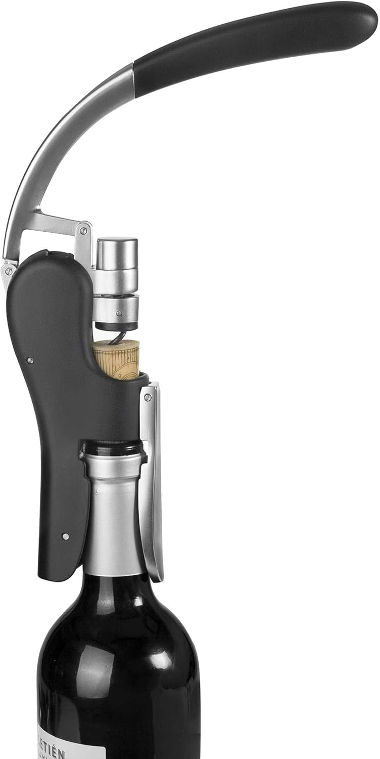IBILI 695003 SACACORCHOS DE PALANCA VERTICAL LUXE, Stainless Steel, grau