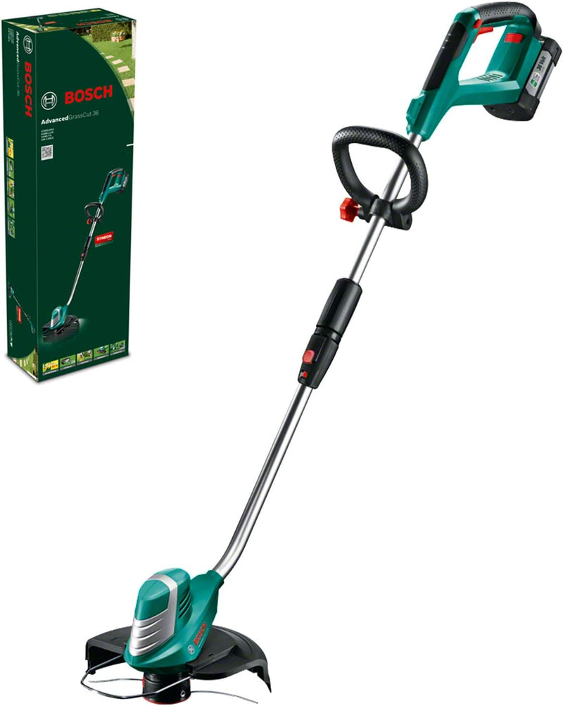 Bosch Akku Rasentrimmer AdvancedGrassCut 36 (1 Akku, 36 Volt System, SchnittkreisØ 30cm, im Karton)