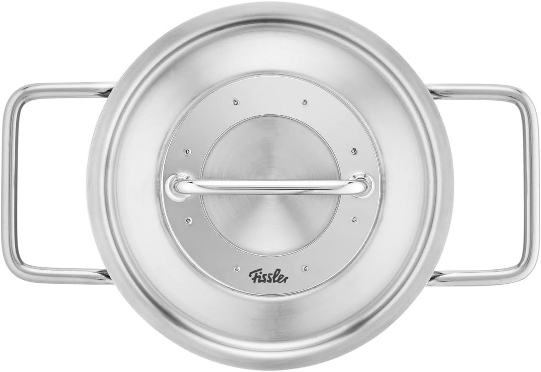 Fissler Pure Collection/Edelstahl-Kochtopf (Ø 16 cm, 1,9L) Töpfe inkl. Metall-Deckel, Innen-Skalieru