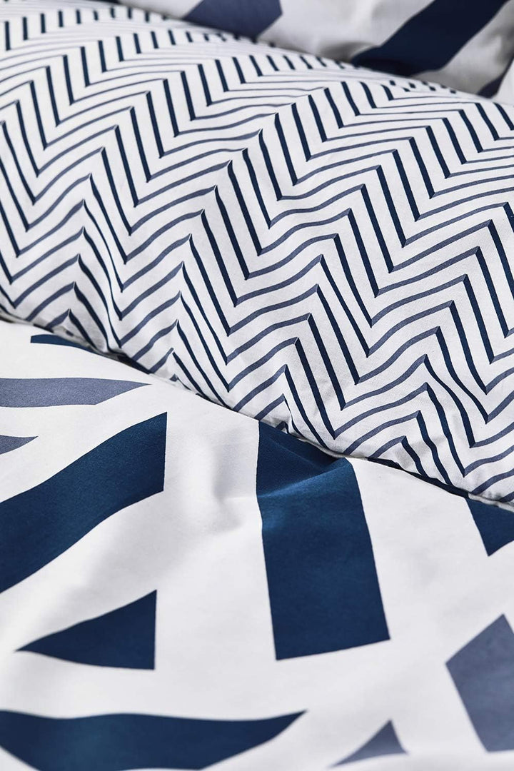 Nautica Home Orion Bettwäsche Set Renforce 100% Baumwolle Wendebettwäsche Reissverschluss YKK 200x20