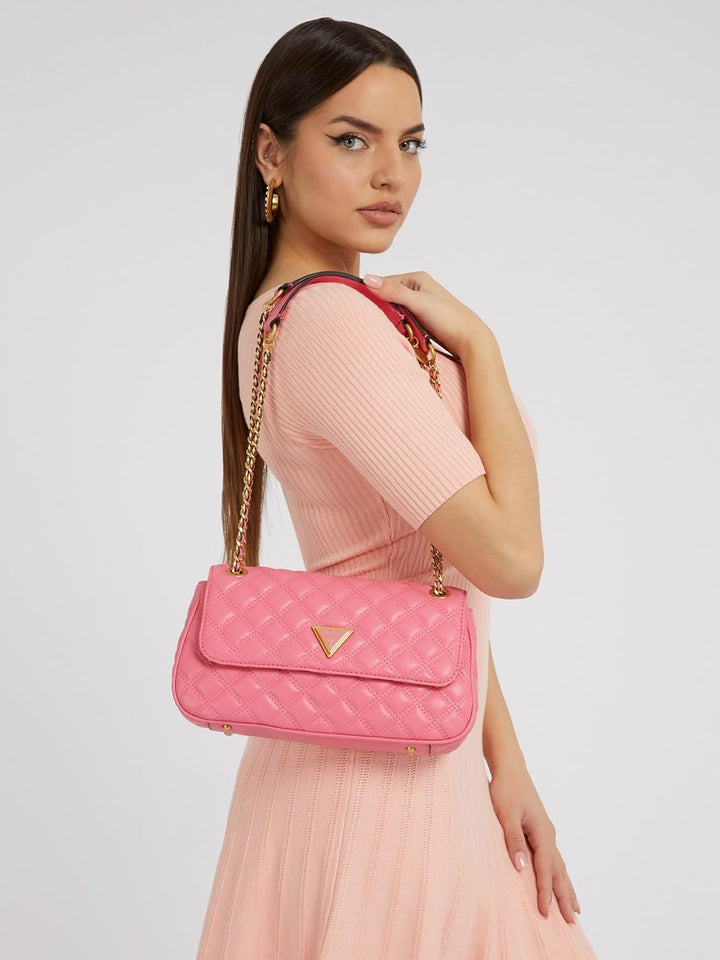 GUESS Damen Giully Umwandelbare Klappe Crossbody, Flap Wassermelone, Wassermelone