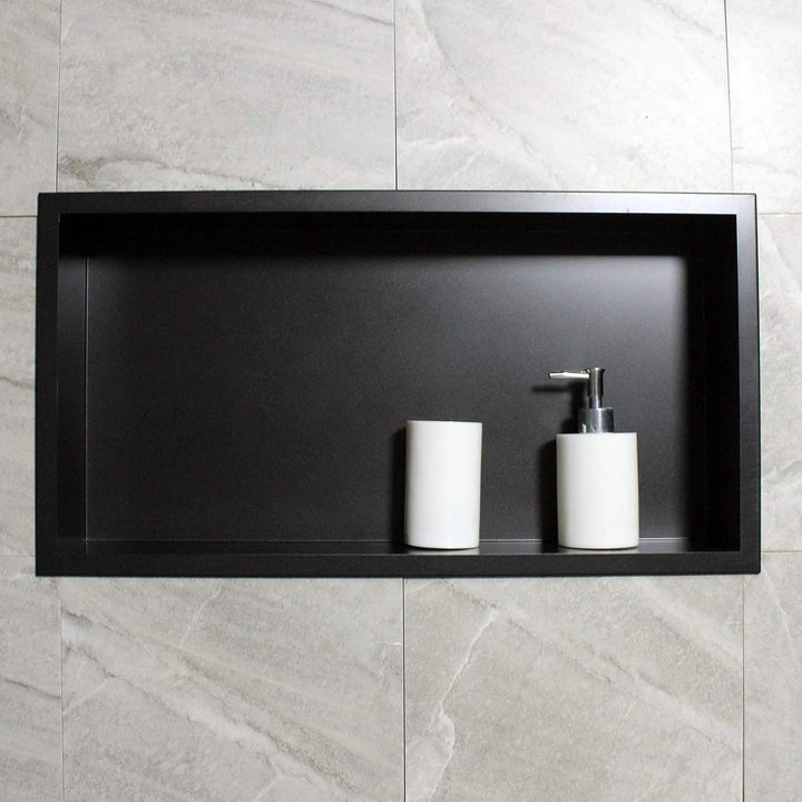 Bernstein Wandnische aus Edelstahl BS603010-60 x 30 x 10 cm - Duschablage für Badutensilien - Flexib
