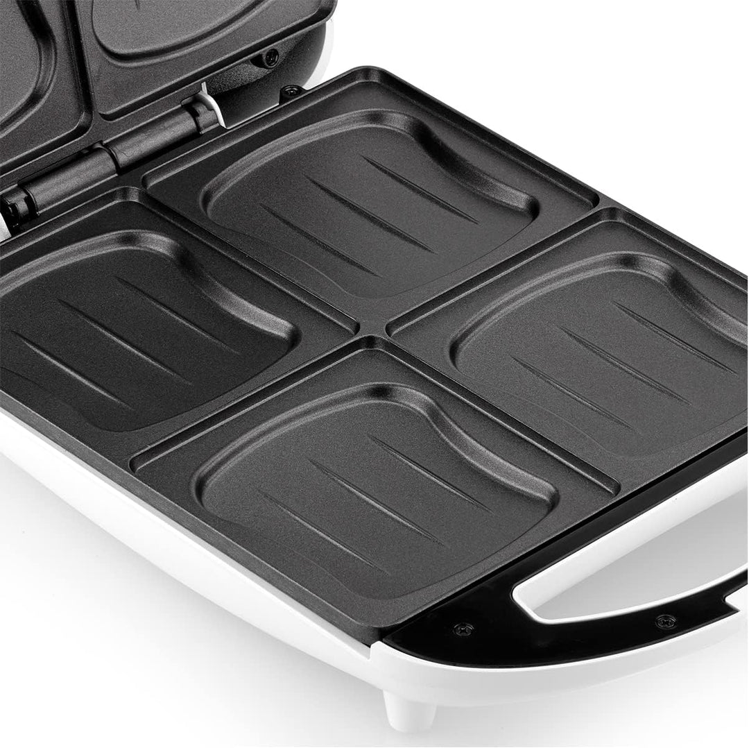 Grosser 4er Sandwichmaker Toaster für 4 Sandwiches 26x24cm, 1300Watt