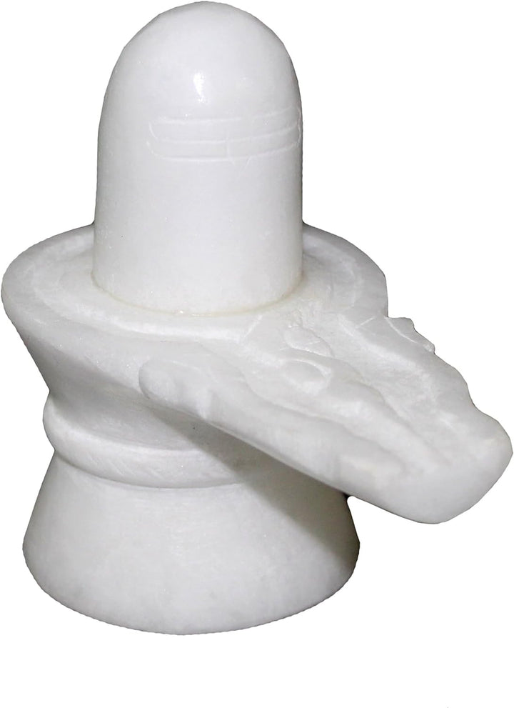StonKraft Marmor Shiva Lingam/Shiv ling Idol Idol Statue (weisser Shiva)